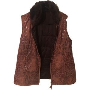 Faux Snake skin Vest